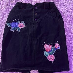90s Vintage denim skirt